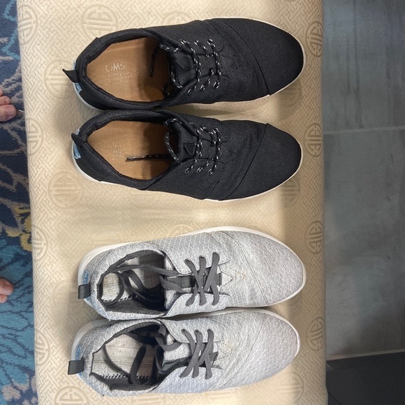 Toms Shoes - 2 Pair Toms Del Ray Lace Up Shoes